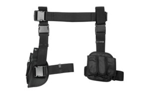 NCSTAR DROP LEG HOLSTER MAG HLDR BLK