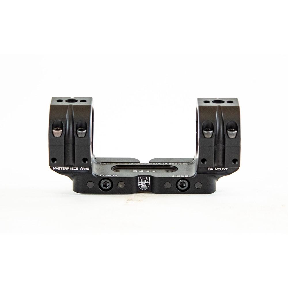 MPA Bolt Action Scope Rings 30mm 1.125" Height Black