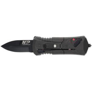 Smith & Wesson M&P Compact OTF Folding Knife 1-9/10" Spear Point Blade Grey