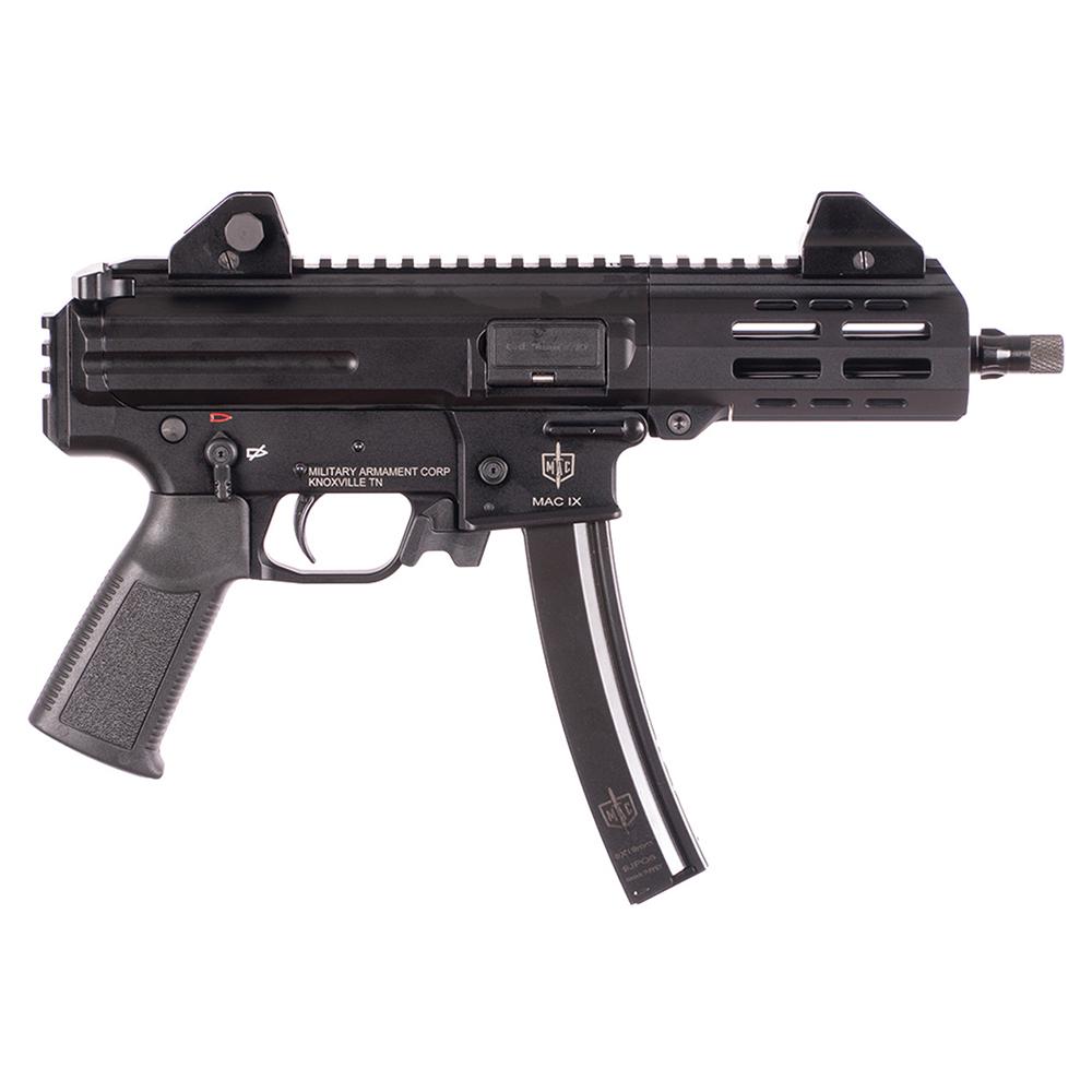 SDS Imports Mac IX Handgun 9mm Luger 30rd Magazines (2) 6.5" 1/2x28 Threaded Black Barrel