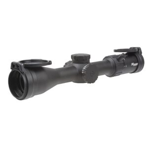 Sig Sauer Whiskey 4 Low Profile Rifle Scope 3-12x44 30mm SFP Quadplex non-Illum Capped 0.25 MOA - Black