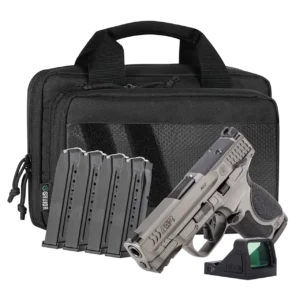 SMITH & WESSON M&P9 METAL M2.0 9MM PISTOL 3.6" T.S. O.R. VIRIDIAN RFX11, SAVIOR BAG, 5-15RD MAGS