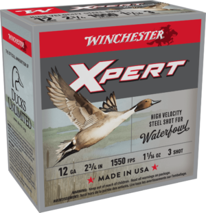 WINCHESTER SUPER X XPERT HV 12GA 23/4 #3 25RD BX 250RD CASE