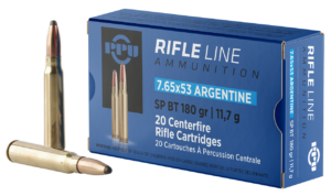 PPU 7.65X53 ARGENTINE SP 180GR 20RD BOX 10 BOXES PER CASE