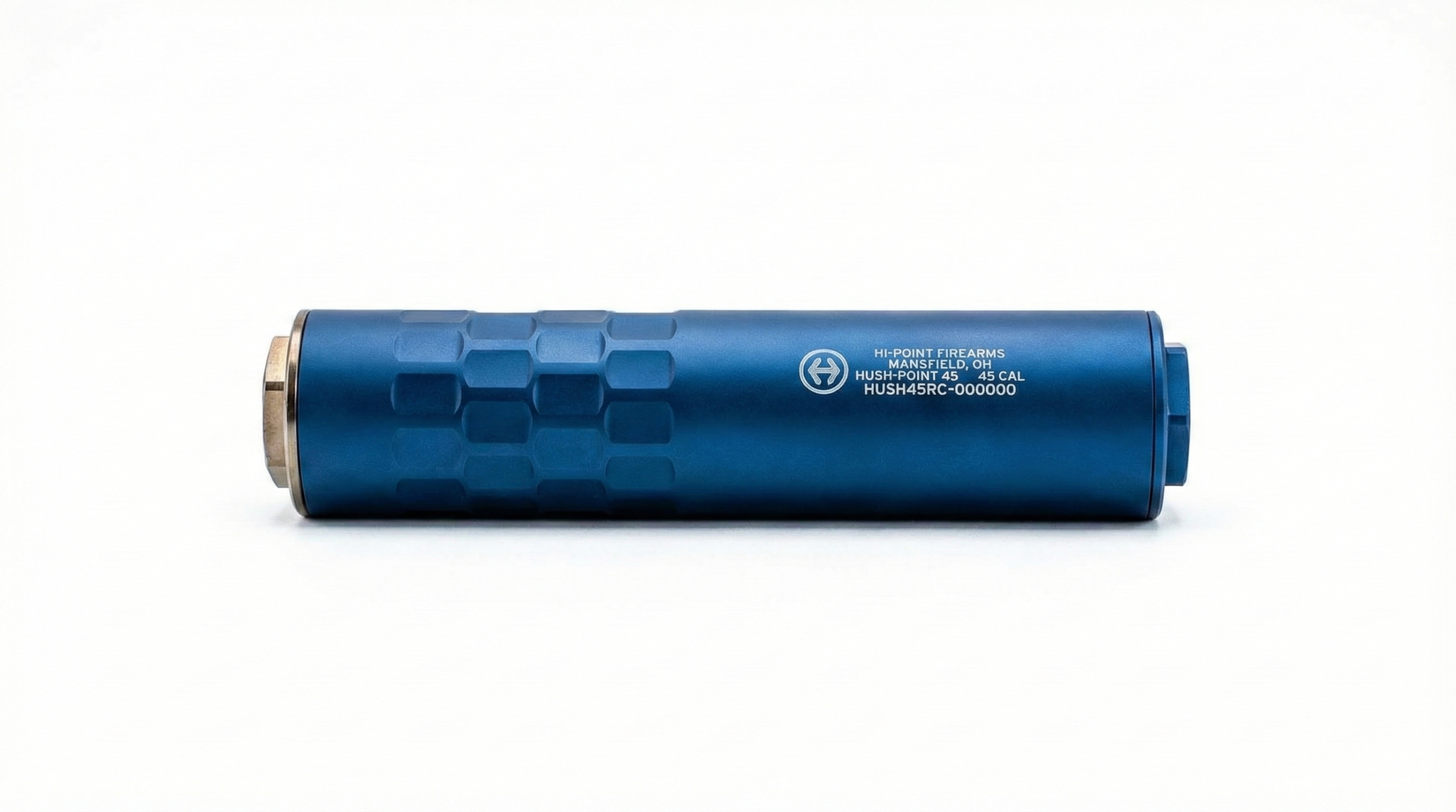 HI POINT HUSH POINT 45/9 SUPPRESSOR, MONOCORE – HARD ANODIZED, 1/2X28 & .578X28 DIRECT THREAD BASE