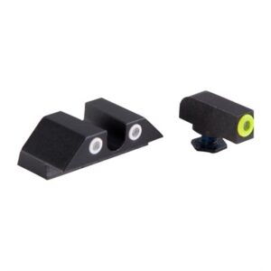 GLOCK 17/19/33/46 YELLOW FRONT & CLEAR U NOTCH REAR