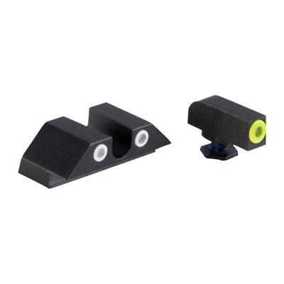 GLOCK 17/19/33/46 YELLOW FRONT & CLEAR U NOTCH REAR
