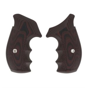 S&W N-FRAME, TAC DIAMOND, ROUND BUTT, BLACK CHERRY