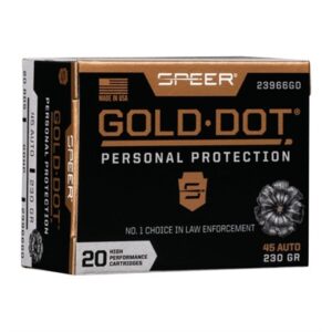 GOLD DOT PERSONAL PROTECTION 45 AUTO 230GR JHP 20/BOX