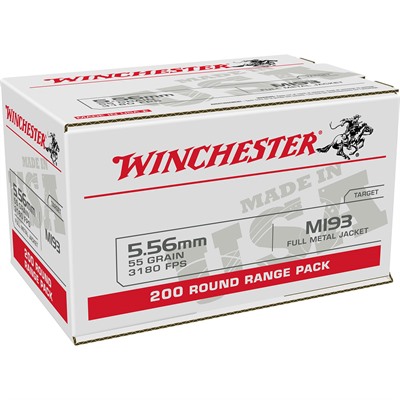 USA WHITE BOX 5.56MM NATO 55GR FULL METAL JACKET 200/BOX