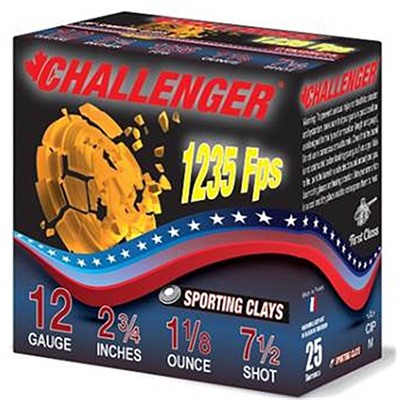 SPORTING CLAY 12GA 2-3/4'' 1-1/8OZ #7.5 SHOT 1235FPS 250/CASE