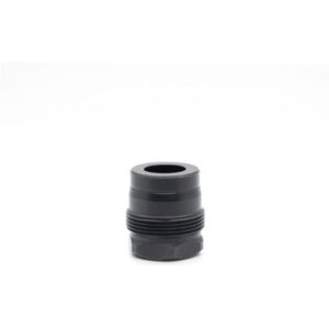 MINI MUZZLE BRAKE 0.675 3/4-20 THREAD SQUARE SHOULDER BLACK