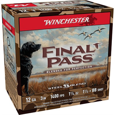 FINAL PASS 12 GAUGE 3'' 1-1/4OZ #1.5 & #BB SHOT BLEND 25/BOX