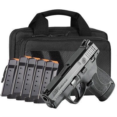 M&P9 SHIELD PLUS 9MM 3.1''BBL (6)MAGS BLK CARRYON BUNDLE