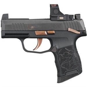 P365 ROSE .380 ACP 3.1''BBL (2)10RD W/MAN SAFETY BLK/ROSE