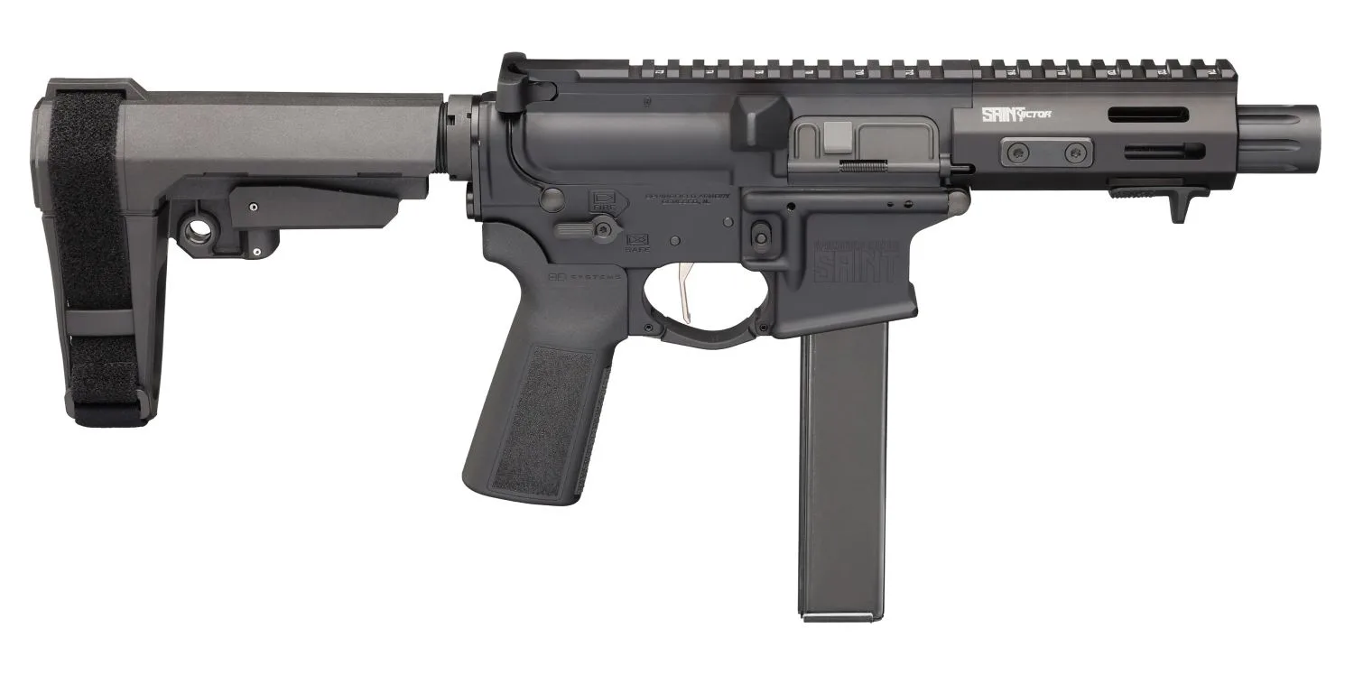 Saint Victor Pstl 9mm 5.5" Brace Blk 32-rd