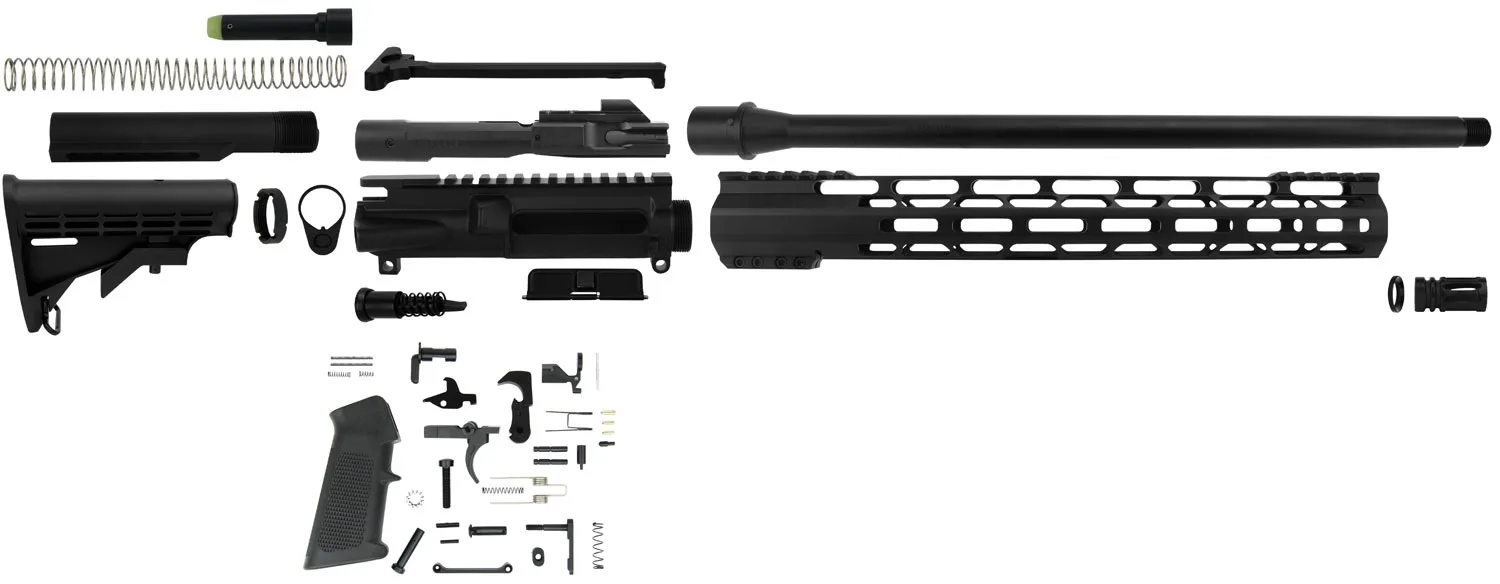 TacFire SSRK45ACPLPK AR Build Kit  Sports South Exclusive 45 ACP AR-Platform Black Nitride