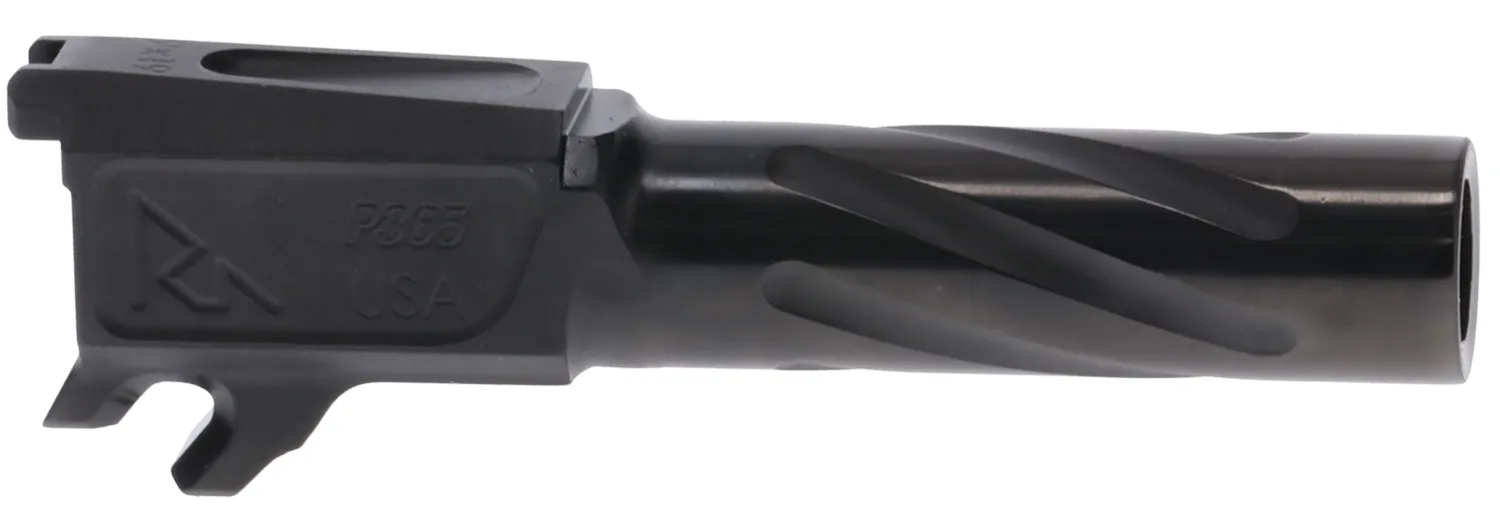 Rival Arms RA20P002A Precision Match Grade 9mm Luger 3.10" Fluted Threaded Black PVD Steel, Fits Sig P365