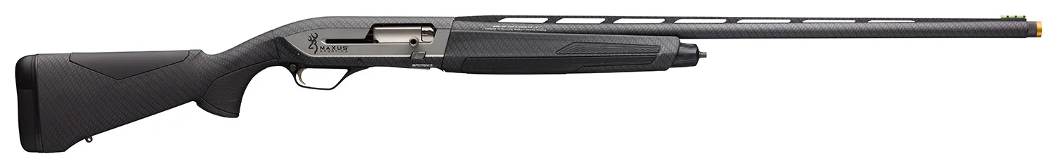 Browning 011708304 Maxus II Sporting 12 Gauge with 28" Barrel, 3" Chamber, 4+1 Capacity, Carbon Fiber Dipped Metal Finish & Hydrographic Dip Carbon Fiber Black Synthetic Stock Right Hand (Full Size)