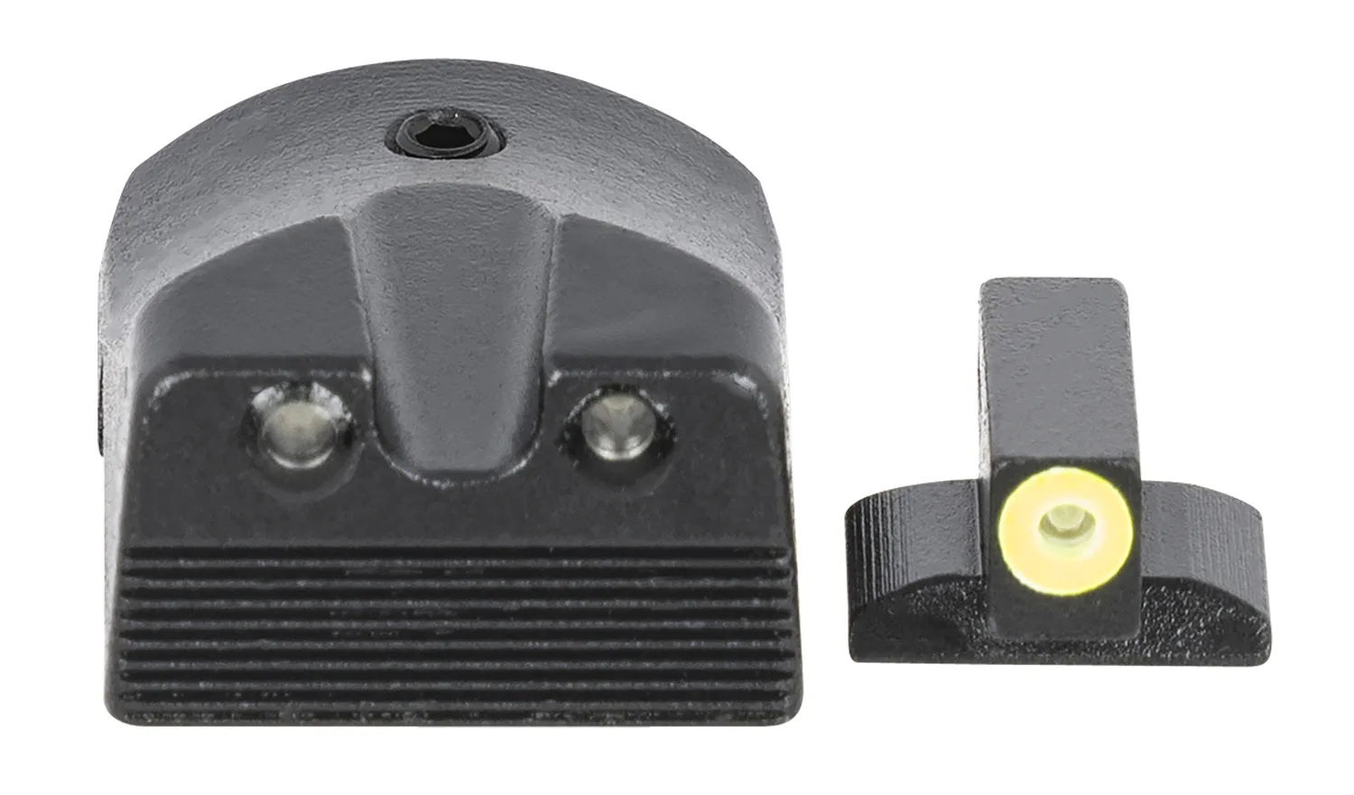 Meprolight USA 412183121 Hyper-Bright  Green Tritium Yellow Outline Front Sight-Green Tritium Black Outline Rear Sight Kimber 1911 Slant
