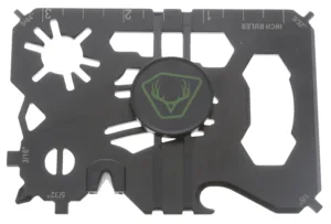 HME HMEWMT 20-In-1 Wallet Multi-Tool Black Metal Fixed