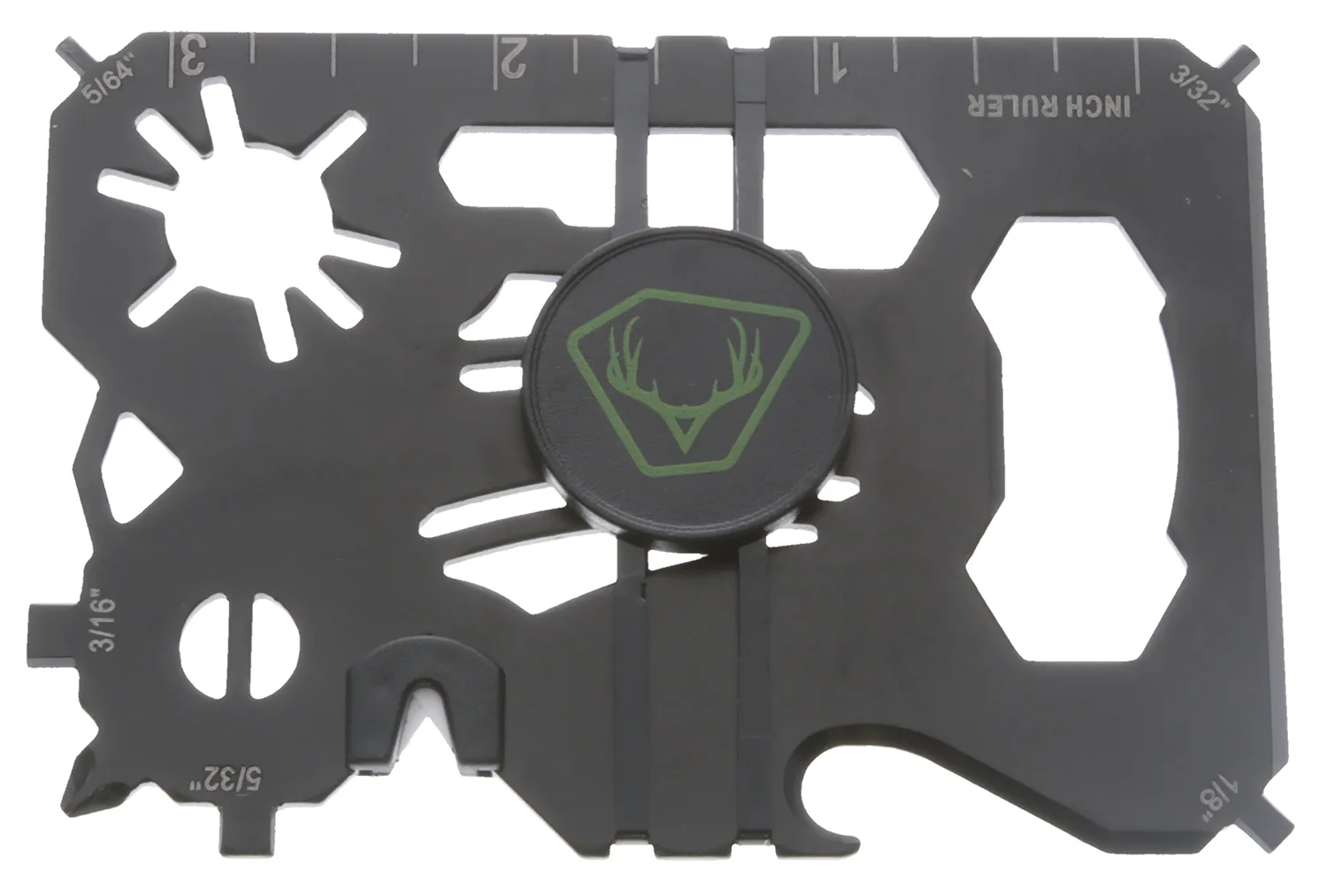 HME HMEWMT 20-In-1 Wallet Multi-Tool Black Metal Fixed