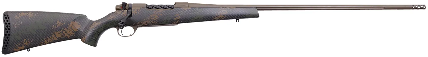 Weatherby MBC20N257WR8B Mark V Backcountry 2.0 257 Wthby Mag 3+1 26" Barrel, Patriot Brown Cerakote Metal Finish, Brown Sponge Pattern Black Peak 44 Blacktooth Stock