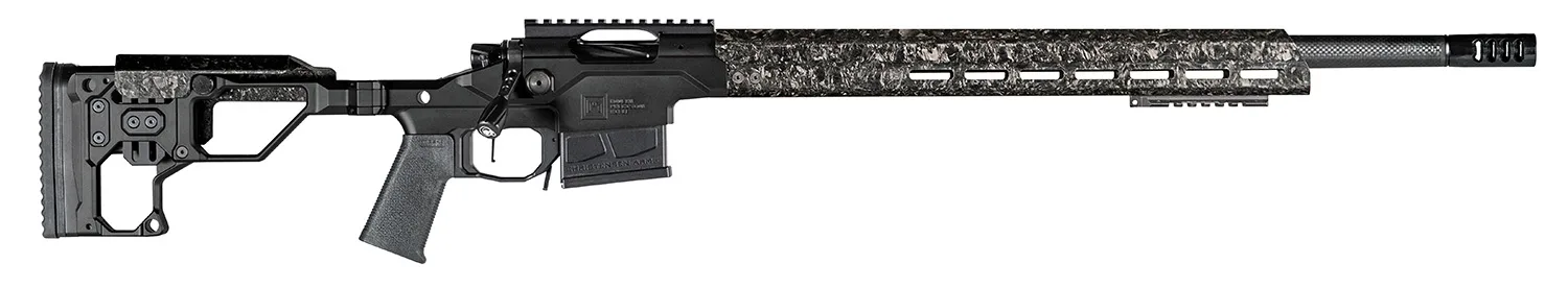 Christensen Arms 8010300102 Modern Precision  308 Win 24" Threaded Carbon Fiber Barrel 5+1, Black Nitride Finish, Black Anodized with Folding Stock, Polymer Grip