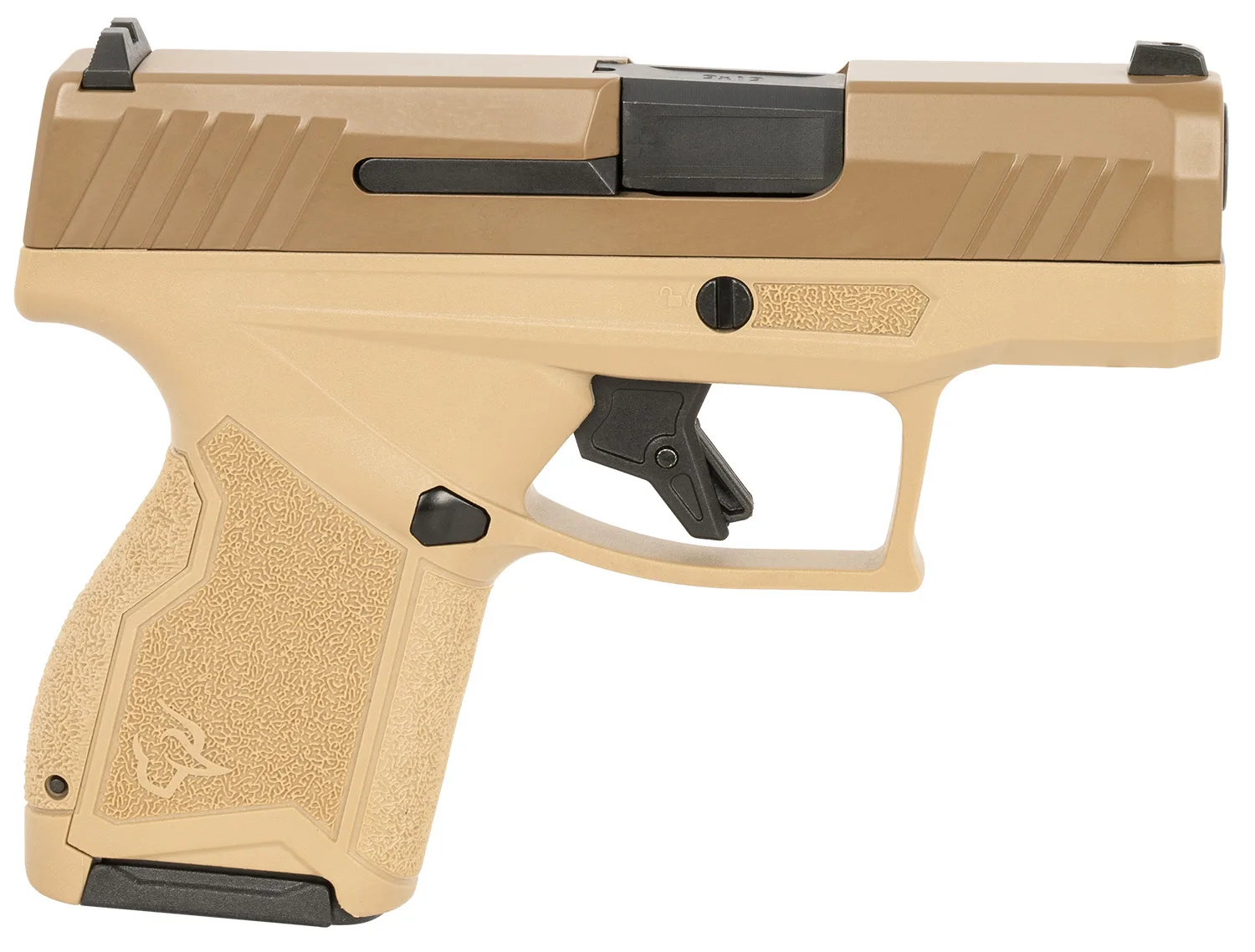 Taurus 1GX4M931ET GX4  Micro-Compact 9mm Luger 11+1 3.06" Black Barrel, Tan Cerakote Serrated Slide, Coyote Tan Stainless Steel Frame