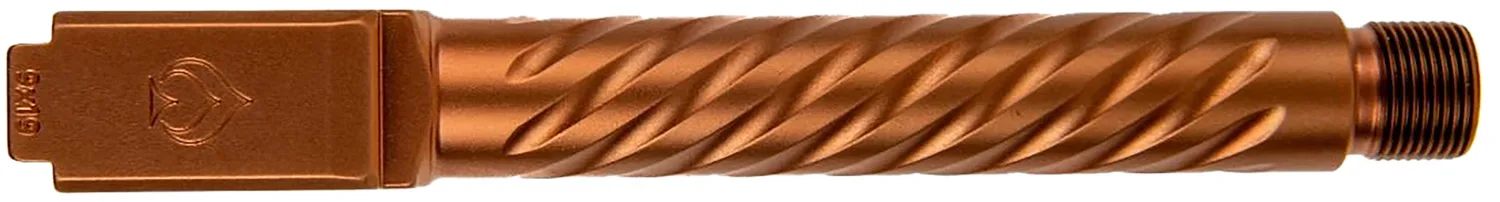 Ballistic Advantage BAPSG175T3R Premium Series  9mm Luger Fits Glock 17 Gen 5 Spiral Fluted Threaded Copper PVD Stainless Steel