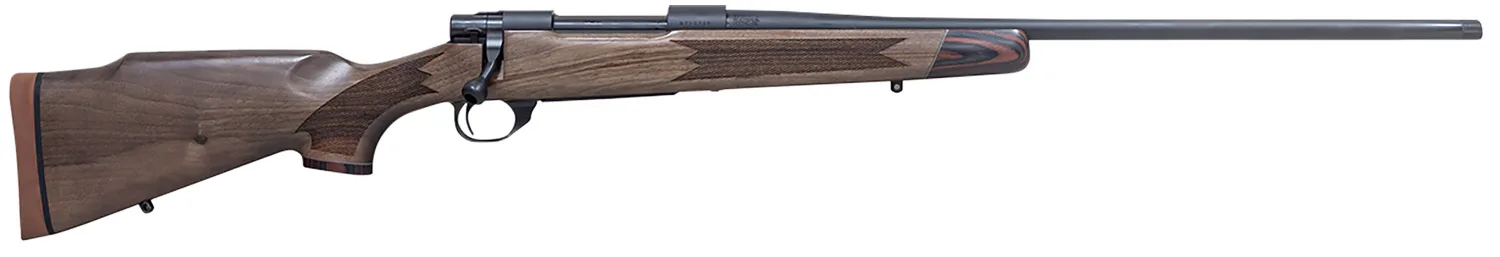 Howa HWH243LUX M1500 Super Deluxe Full Size 243 Win 5+1 22" Black Threaded Barrel, Black Drilled & Tapped Steel Receiver, Turkish Walnut Fixed Stock