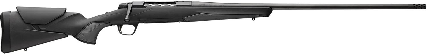 Browning 036003218 X-Bolt 2 Hunter Full Size 308 Win 4+1 22" Matte Black Threaded Sporter Barrel, Matte Black Drilled & Tapped Steel Receiver, Black Adjustable Vari-Tech w/Grip Module Synthetic Stock