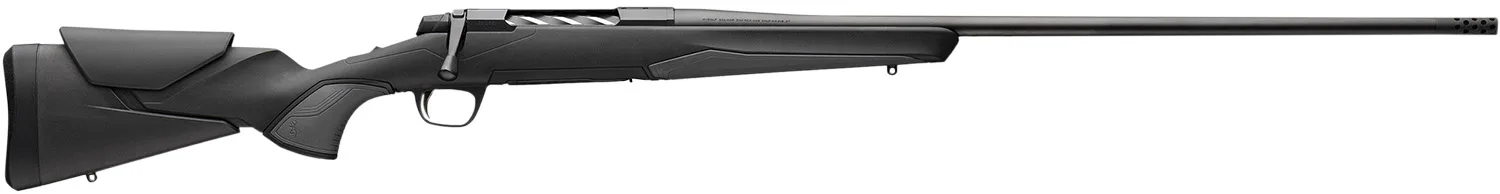 Browning 036003246 X-Bolt 2 Hunter Full Size 300 WSM 3+1 23" Matte Black Threaded Sporter Barrel, Matte Black Drilled & Tapped Steel Receiver, Black Adjustable Vari-Tech w/Grip Module Synthetic Stock