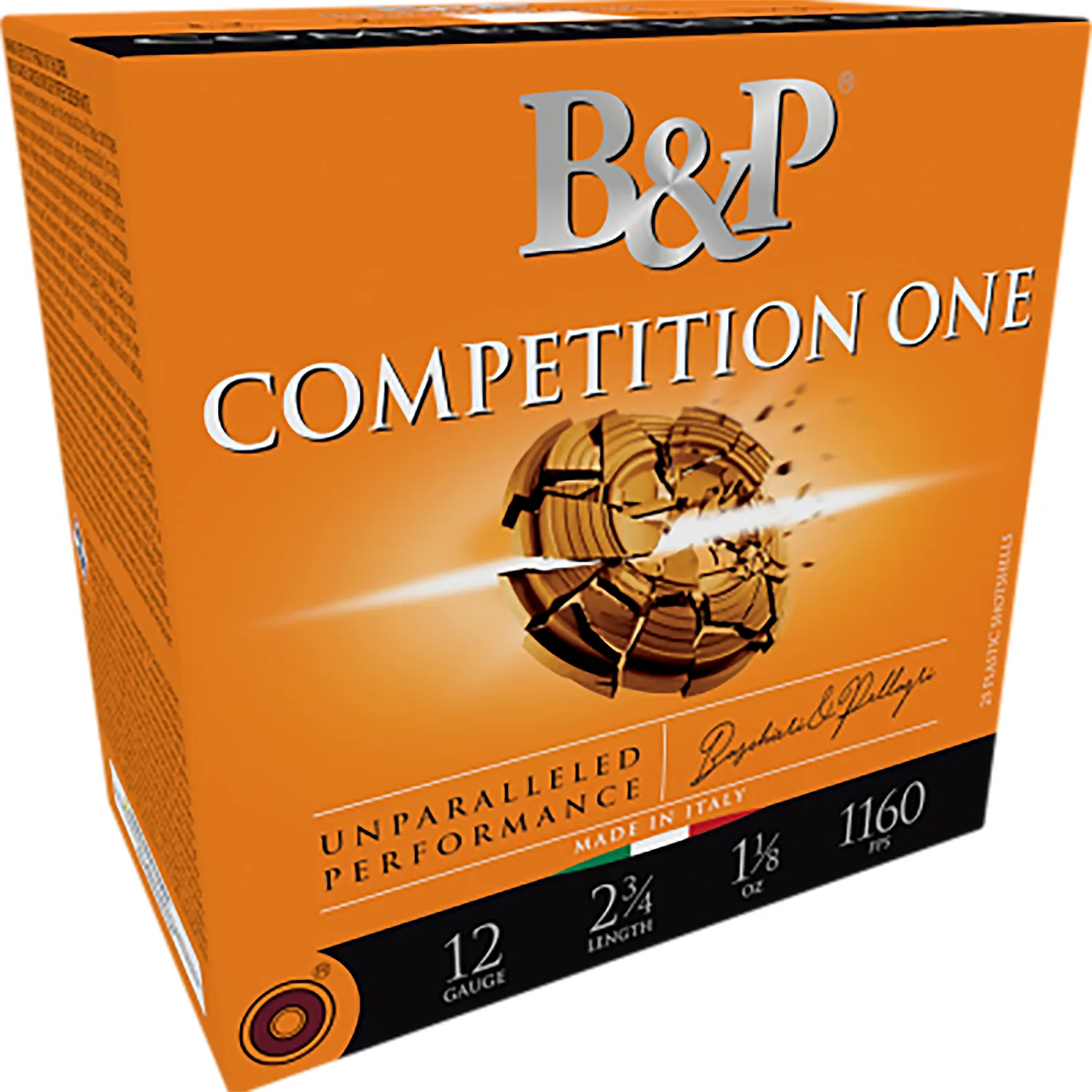 B&p Ammunition 12B1CP75 Competition One  12Gauge 2.75" 1oz 7.5Shot 25 Per Box/10 Case