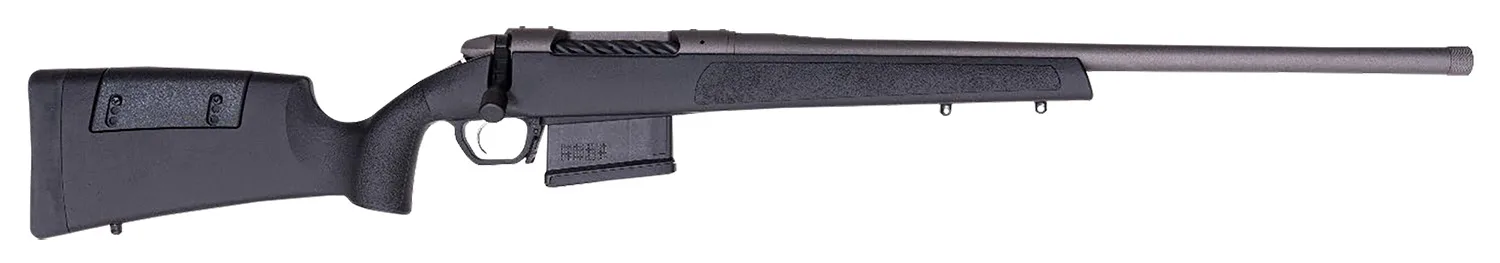 Weatherby 3WR047MMPR2T 307 Range SF 7mm PRC 5+1 22" Tungsten Cerakote Heavy Threaded Barrel, Tungsten Cerakote Drilled & Tapped Steel Receiver, Adj Cheek Piece & LOP Black Synthetic Stock