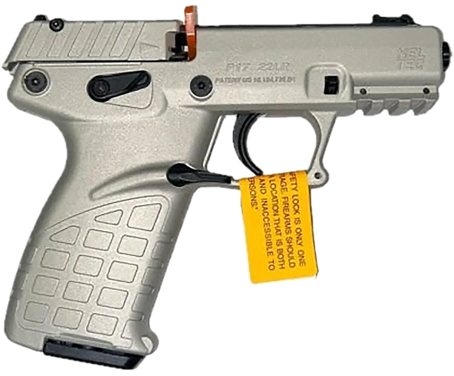 Kel-Tec P17SA P17  Sports South Exclusive Color, Compact Frame 22 LR 16+1 3.80" Black Steel Threaded Barrel, Shimmer Serrated Steel Slide, Shimmer Polymer Frame w/Picatinny Rail, Textured Grip
