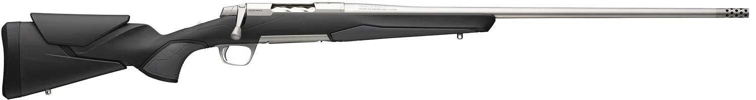Browning 036008218 X-Bolt 2 Hunter Full Size 308 Win 4+1 22" Stainless Steel Threaded Barrel, Drilled & Tapped Stainless Steel Receiver, Adj Vari-Tech Black Composite Stock w/Adjustable Comb & LOP