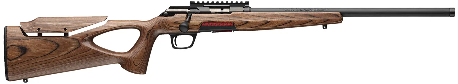Winchester Repeating Arms 525228102 Xpert Target 22 LR 10+1 18" Matte Black Threaded Bull Barrel, Matte Black Picatinny Rail Steel Receiver, Brown Adj Comb & LOP Thumbhole Laminate Stock