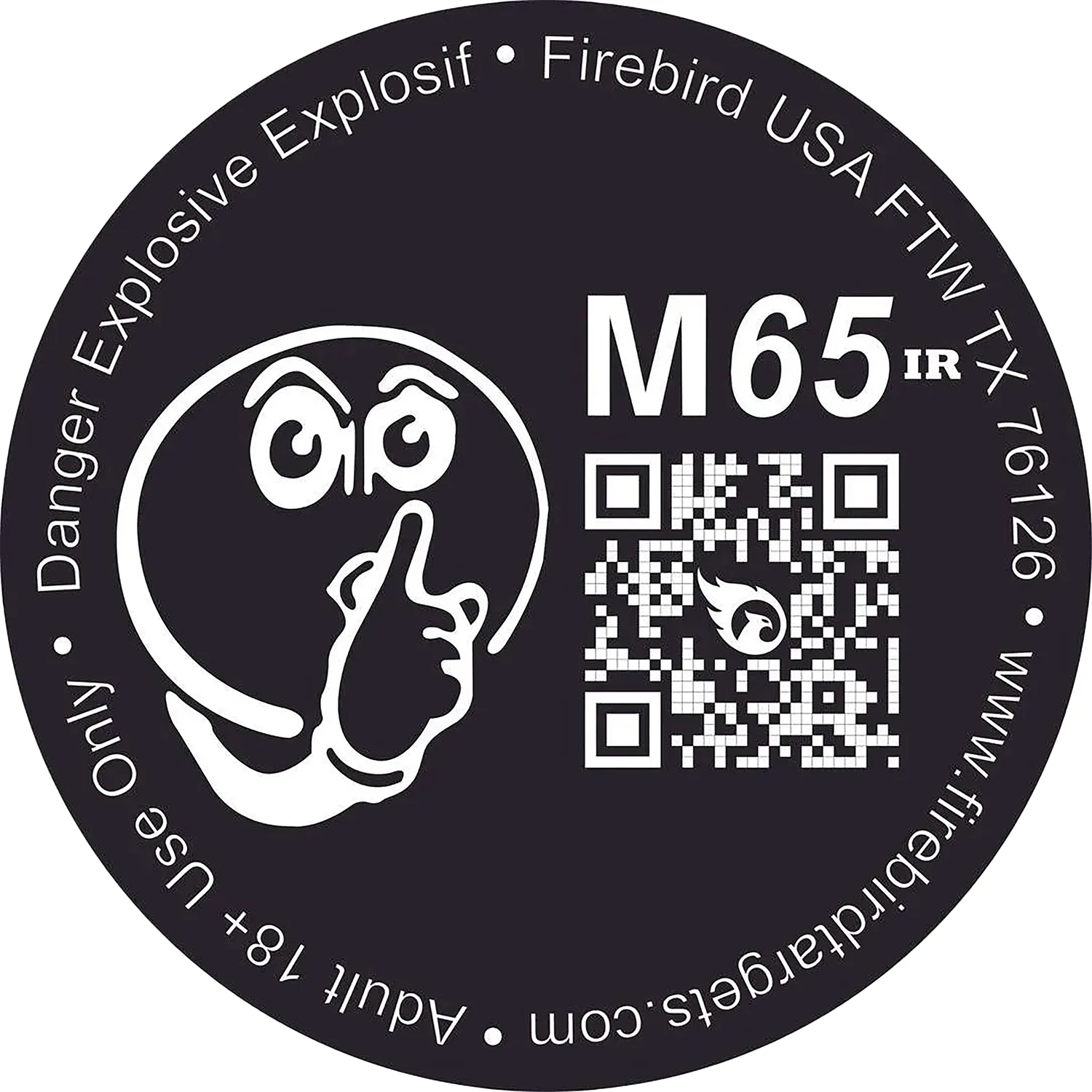 Firebird USA M65IR M65IR Moving Trajectory/Static Impact Enhancement Flash/Smoke/Sound Universal Firearm 65mm 10 Targets