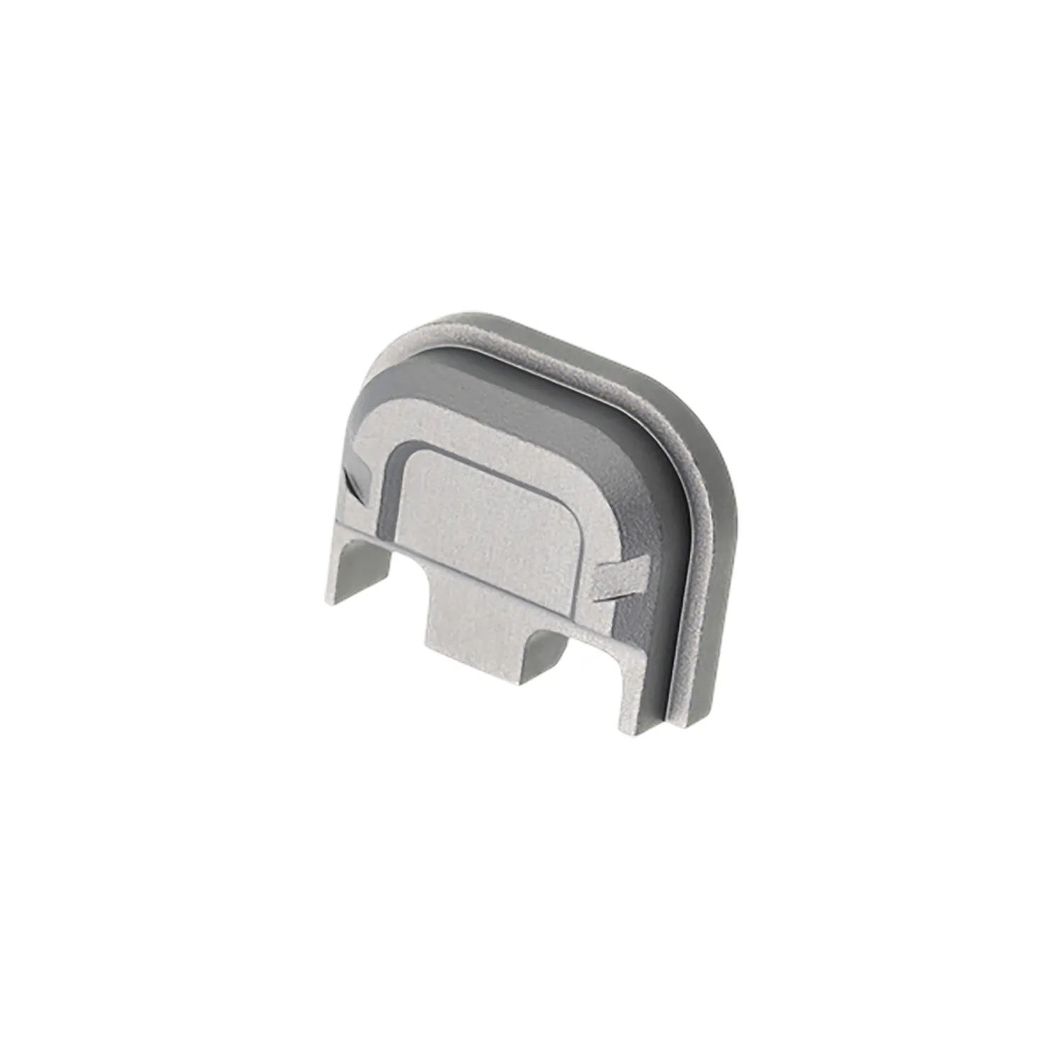 Tyrant CNC TDG5SPGREY Slide Cover Plate  Chevron Design Glock Gen5 Grey Aluminum