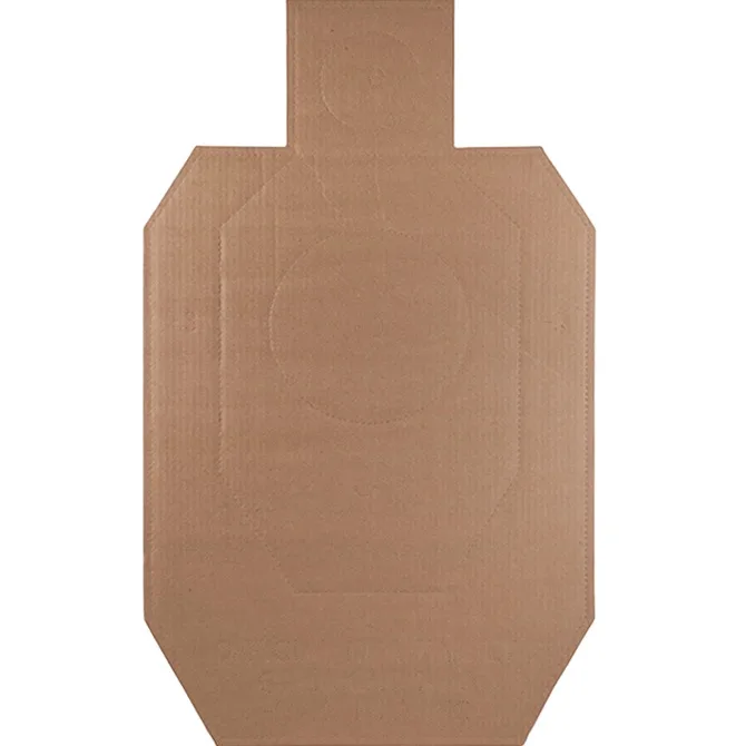 Action Target IDPACB100 IDPA Competition  Torso Cutout Hanging Cardboard Brown 100Ct