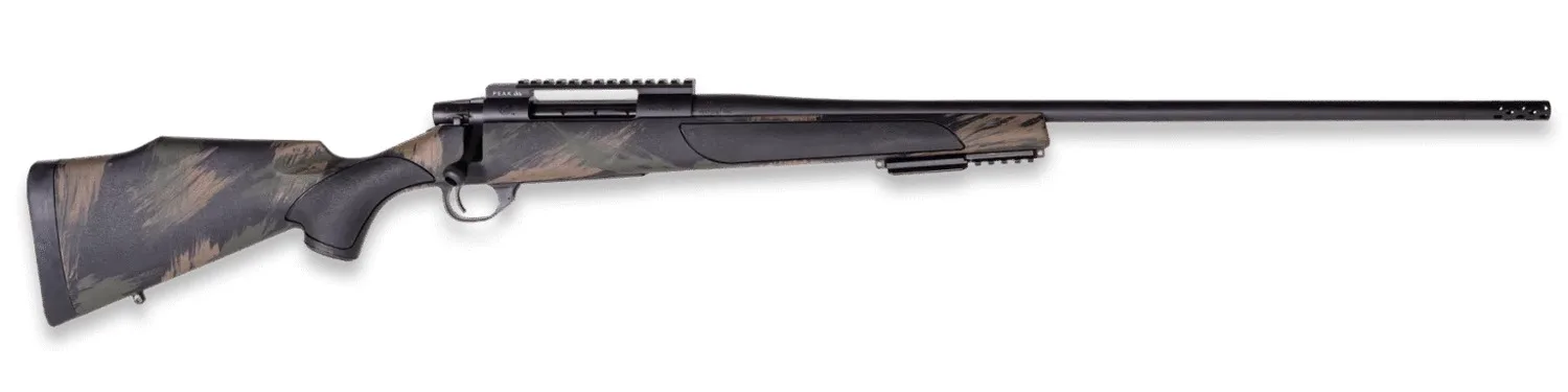 Weatherby VBS7MMPR2B Vanguard Black Hills 7mm PRC 3+1 20" + 2" Matte Blued Heavy Threaded Barrel, Matte Blued Steel Receiver w/Picatinny Rail, Black w/Green & Tan Accents Peak 44 Monte Carlo Polymer S