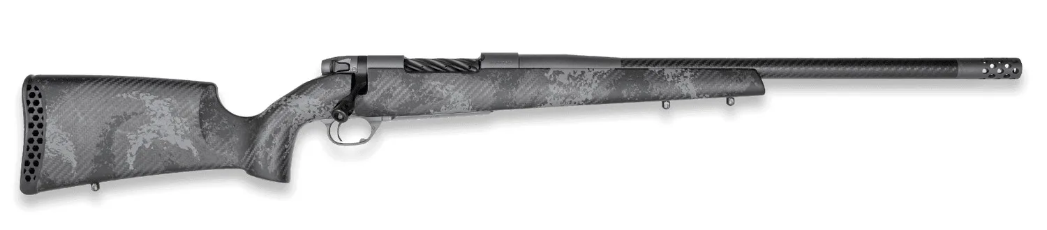 Weatherby MLC01N25RWR4B Mark V Live Wild Carbon 25 WBY RPM 4+1 22" Carbon Gray Cerakote Carbon Fiber Threaded Barrel, Steel Drilled & Tapped Receiver, Exposed Carbon w/Black & Gray Sponge Accents Fixe
