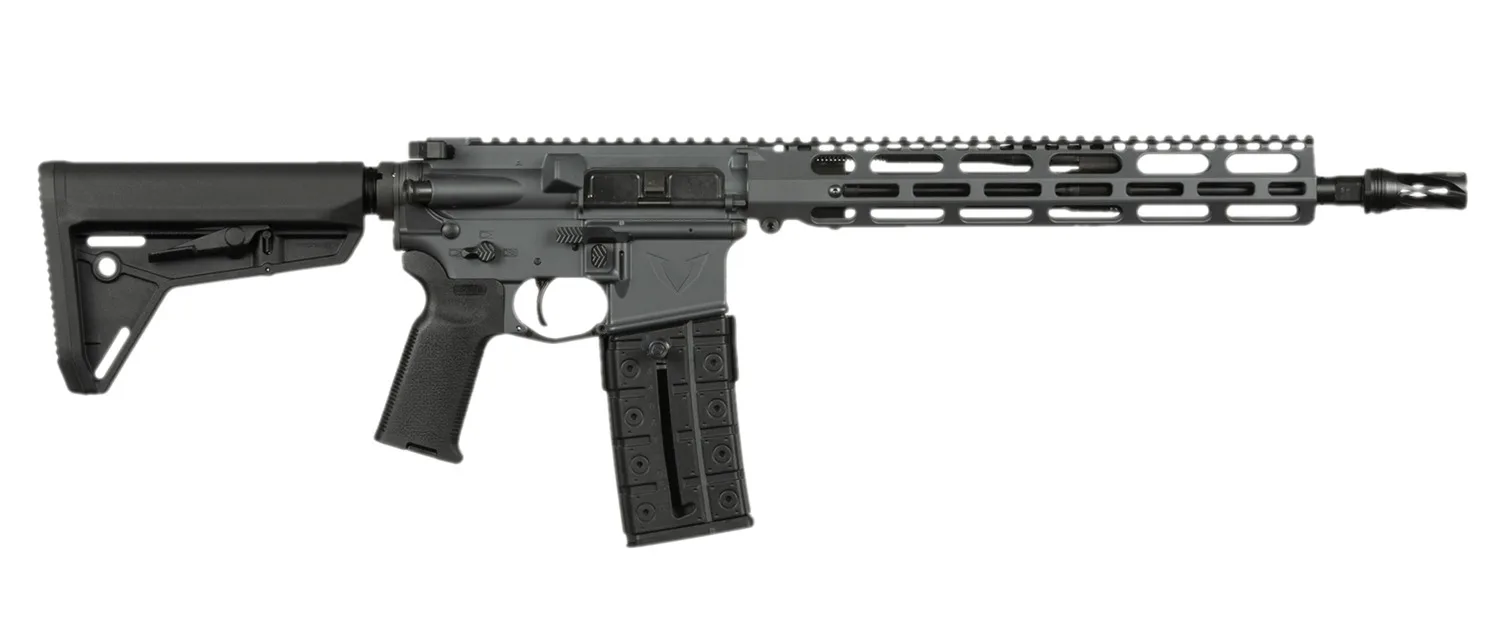 Vktr Industries V31100916622CA VK-1PW 5.56 NATO 10+1 13.70" Black Threaded Barrel, Sniper Gray Cerakote Aluminum Receiver w/Picatinny Rail, M-LOK Handguard, Black Magpul MOE SL Polymer Stock, Magpul K