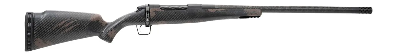 Fierce Firearms RGESC25CM18BTS Carbon Rogue 25 Creedmoor 3+1 18" Carbon Fiber Match Grade Threaded Barrel, Black Cerakote Stainless Steel Drilled & Tapped Receiver, Trophy Camo LR Negative Comb Carbon