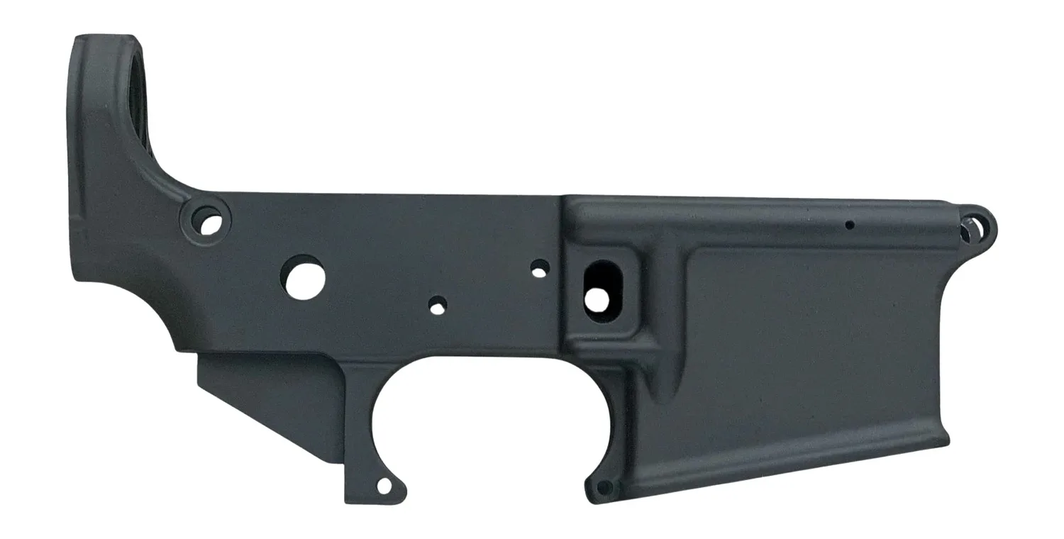 White Label Armory WLA-LOW-1031-01 Forged Lower Receiver  Multi Black Hardcoat Anodize AR-15