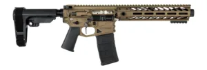 Nemo Arms BL-556-8P Battle-Light  5.56 NATO 30+1 8" Black Threaded Barrel, Burnt Bronze Aluminum Receiver w/Picatinny Rail, M-LOK Handguard, Black Polymer SB Tactical SBA3 Brace, Magpul MOE Grip, Ambi
