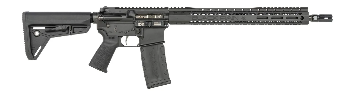 Black Rain Ordnance SSPABLK SSP  5.56 NATO 30+1 16" Black Nitride Threaded Barrel, Black Armor Cerakote Aluminum Receiver w/Picatinny Rail, Magpul MOE SL Black Polymer Stock, Black Magpul Grip