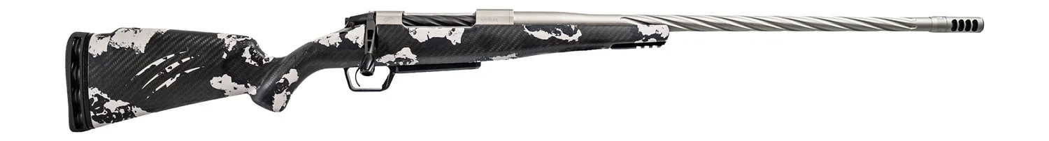 Fierce Firearms ROGSSX22CM20TP Twisted Rogue XP 22 Creedmoor 3+1 20" Tungsten Cerakote Spiral Fluted Barrel, Drilled & Tapped Receiver, BiPod Rail Forend, Phantom Camo LR Negative Comb Carbon Fiber St