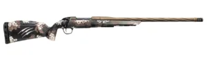 Fierce Firearms  Twisted Rage LR Full Size 308 Win 4+1 18" Smoked Bronze Cerakote Match Grade/Spiral Threaded Stainless Steel Barrel, Drilled & Tapped Receiver, Desert Shadow Camo Push Button Adj Comb